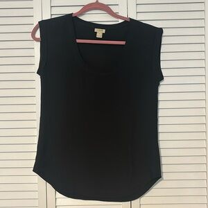 Women’s Black J.Crew Sleeveless Blouse